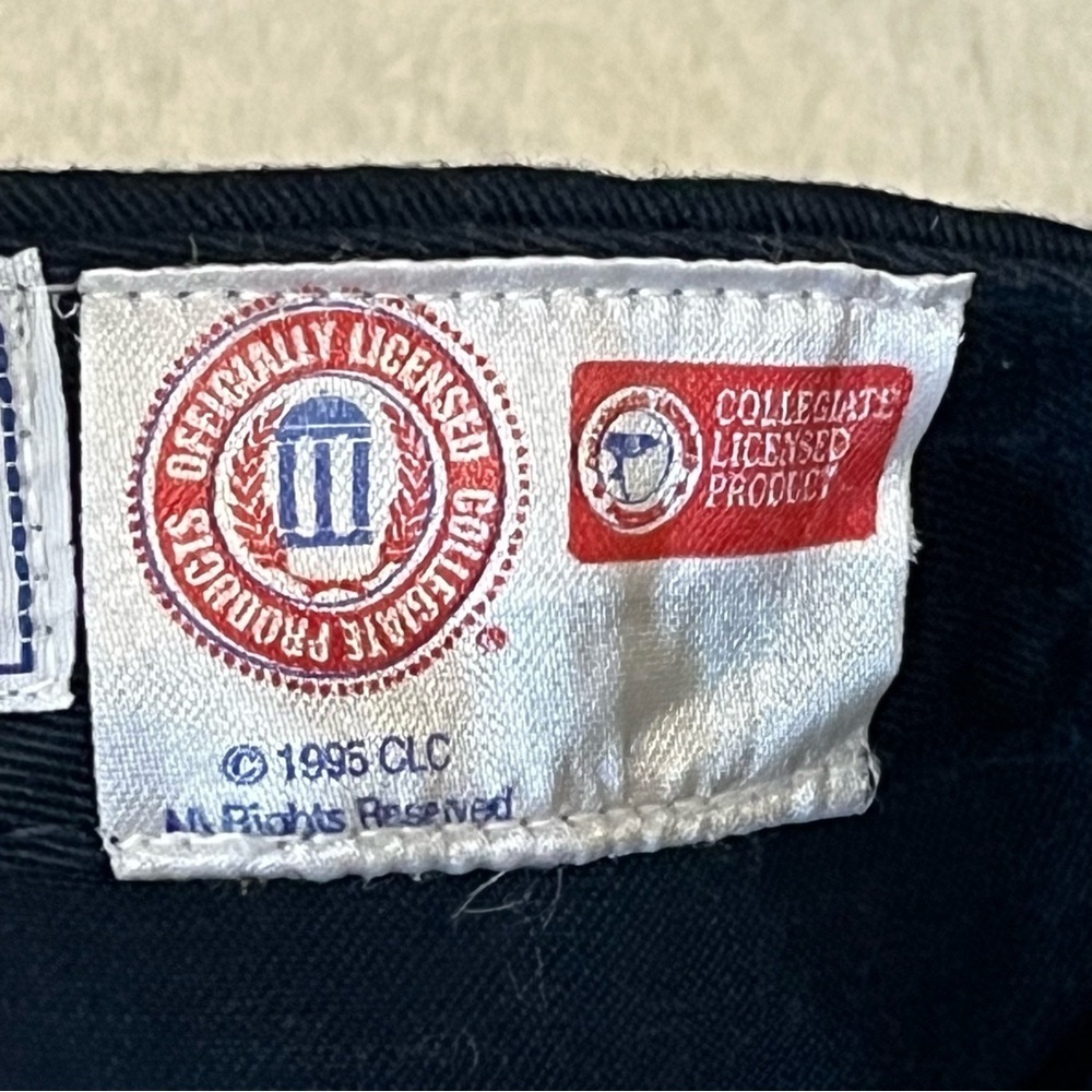 Indiana University Fitted Size 7-1/8 Navy Blue Cotton Ball Cap by The Game - Picture 5 of 15